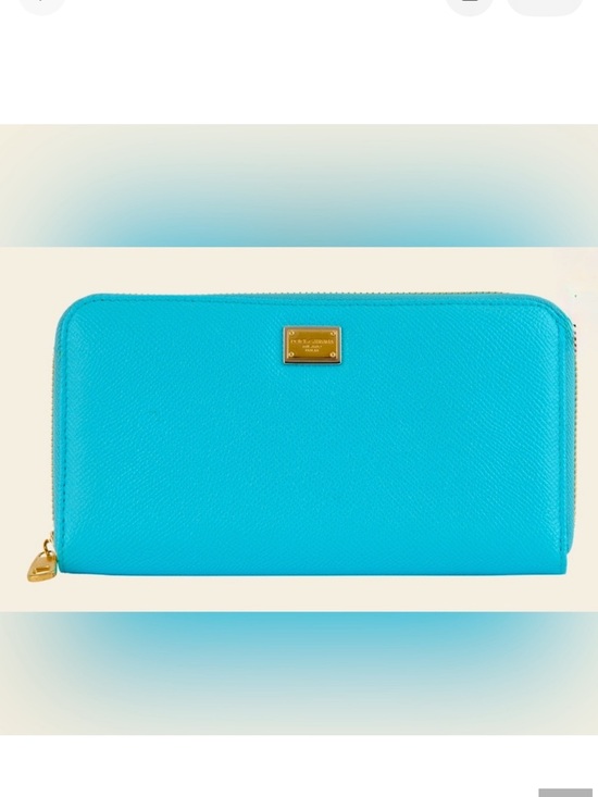 Dolce & Gabbana Handbags - ❌❌sold❌❌Dolce & Gabbana Zip Around Wallet in Turquoise
